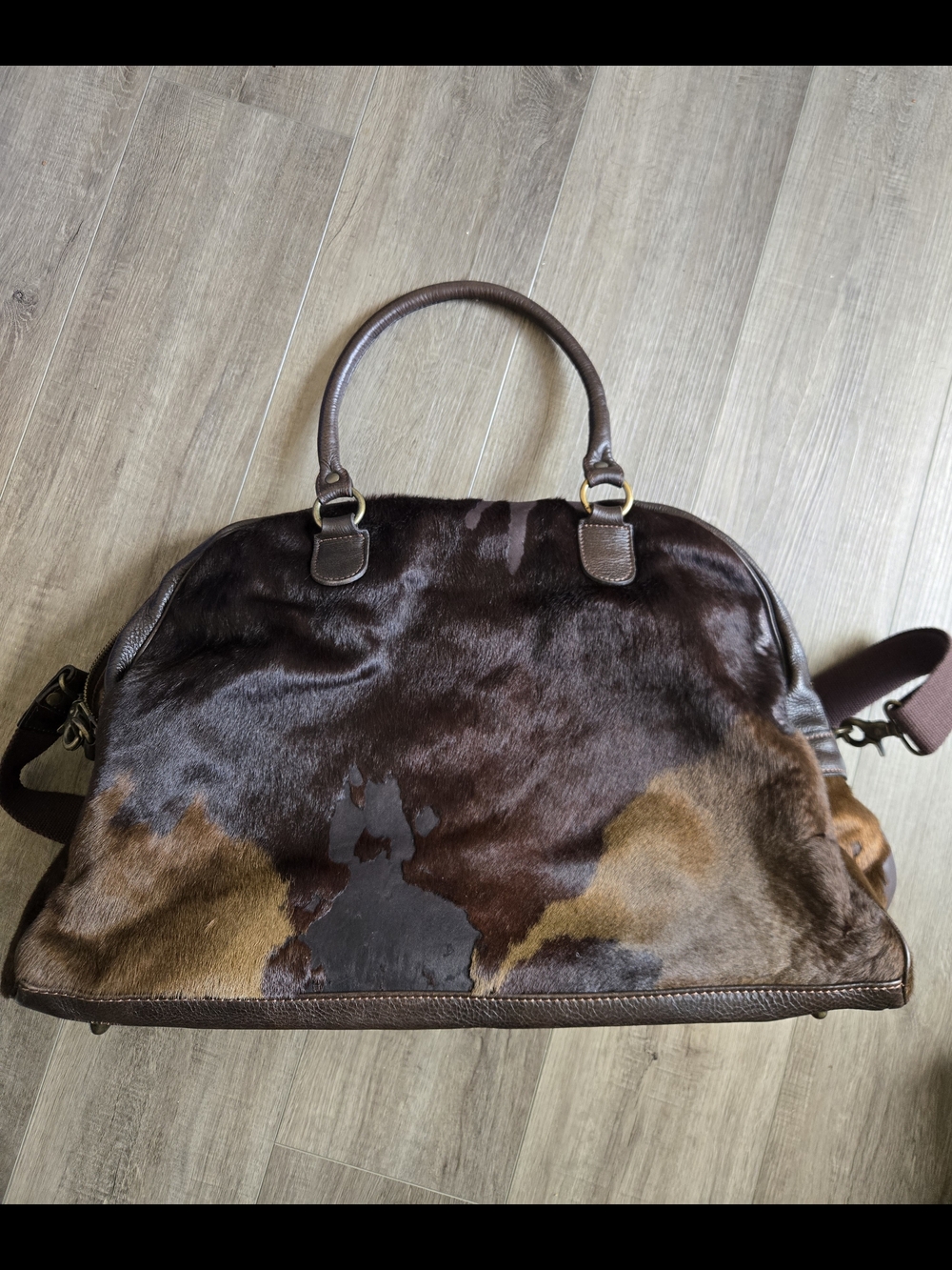 P'elle italian  Haircalf Leather  Bag